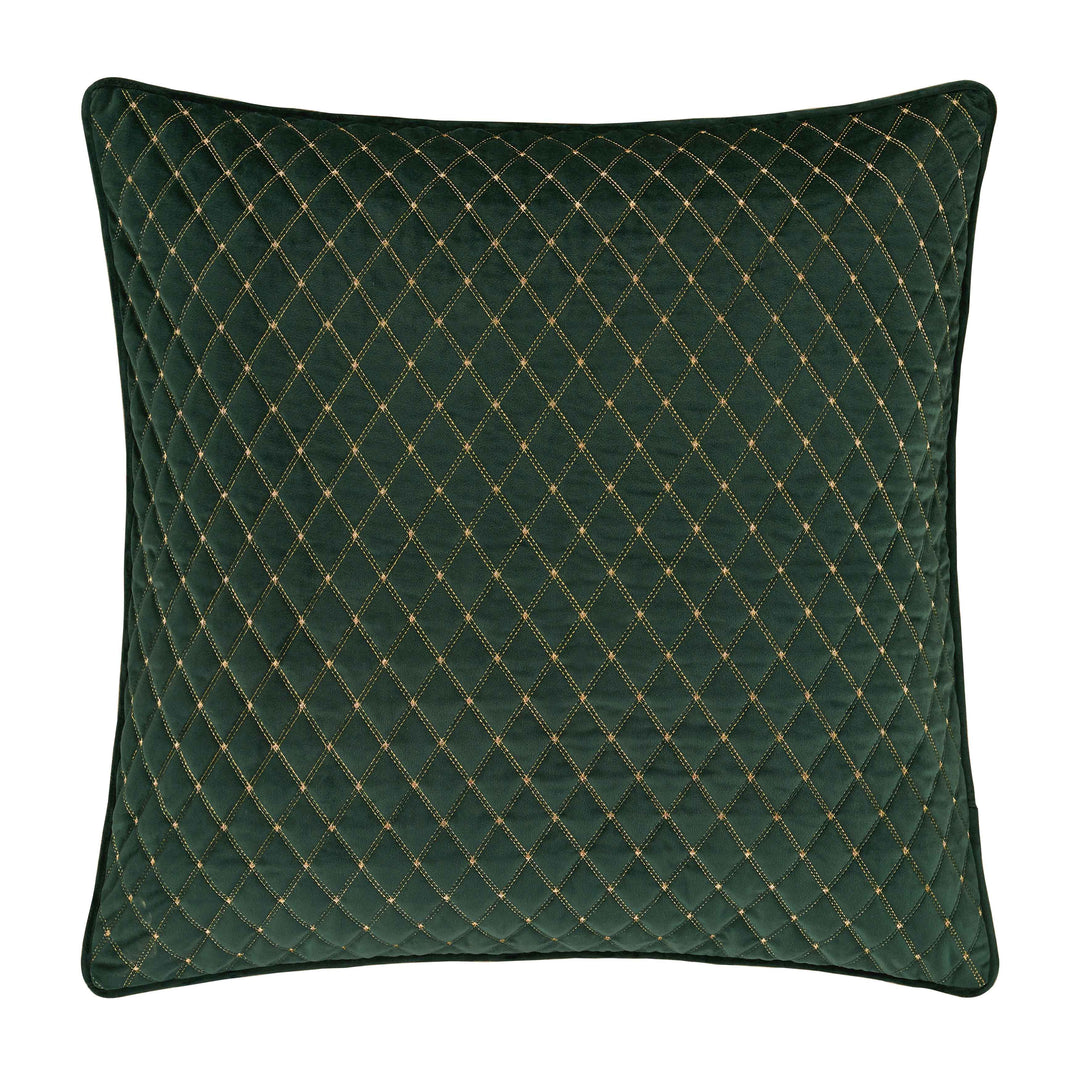 Grandeur Evergreen Quilted Euro Sham Euro Shams By J. Queen New York