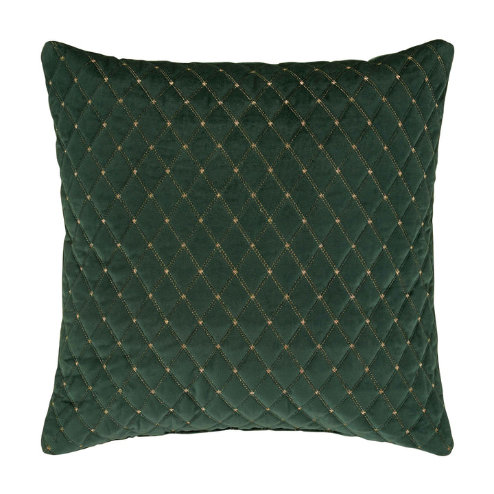 Grandeur Evergreen Square Decorative Throw Pillow 20" x 20" Throw Pillows By J. Queen New York