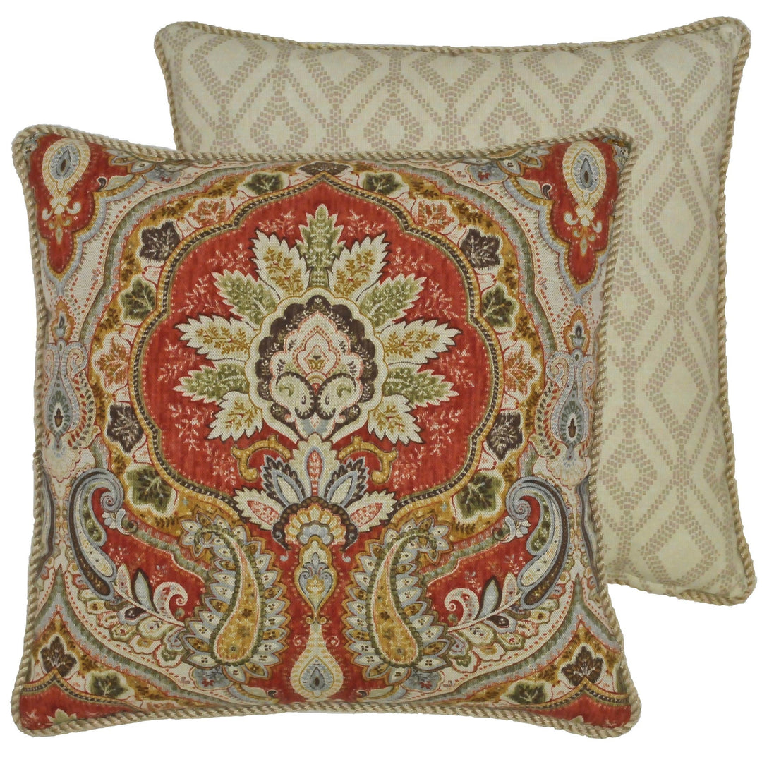 Harrogate Multi Paisley Decorative Throw Pillow Throw Pillows By P/Kaufmann