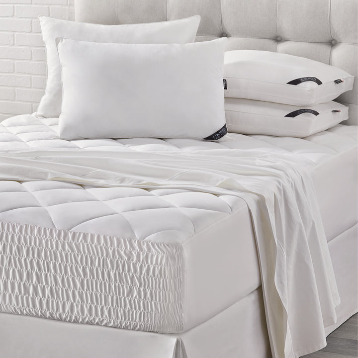 Royal Fit White Top Mattress Pad By J Queen Mattress Pad By J. Queen New York