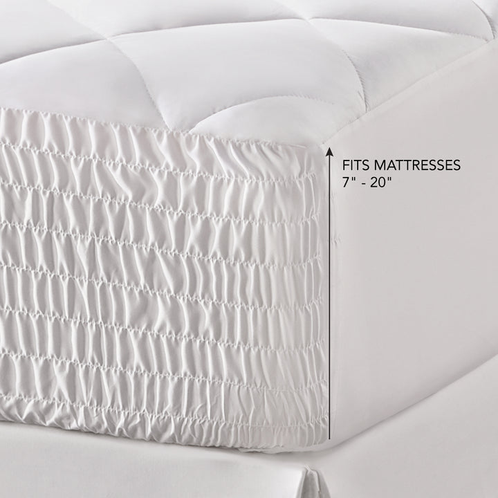 Royal Fit White Top Mattress Pad By J Queen Mattress Pad By J. Queen New York