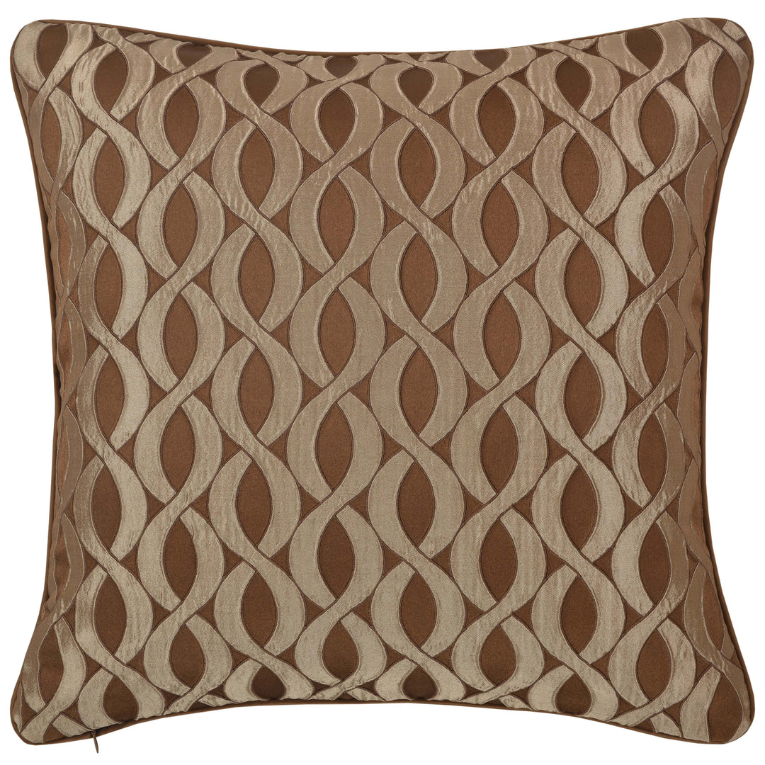 LaBoheme Copper Square Decorative Throw Pillow 20" x 20" Throw Pillows By J. Queen New York