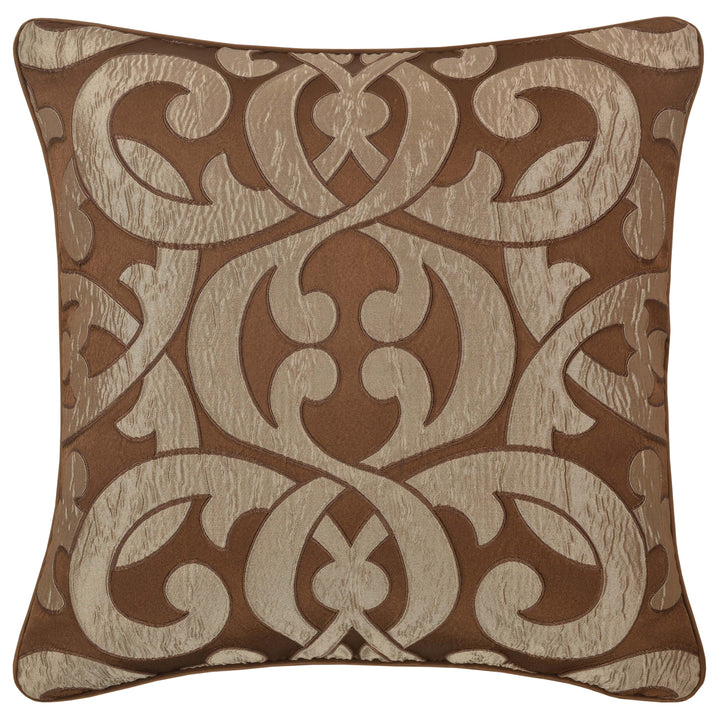 LaBoheme Copper Square Decorative Throw Pillow 20" x 20" Throw Pillows By J. Queen New York