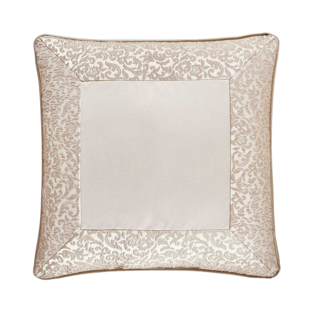 LaScala Gold Square Decorative Throw Pillow 18"W x 18"L By J Queen Throw Pillows By J. Queen New York