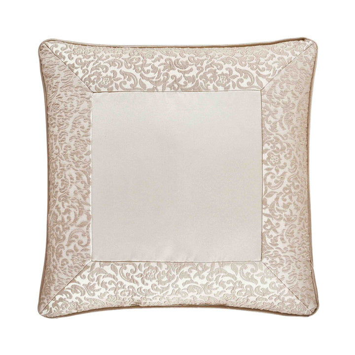 LaScala Gold Square Decorative Throw Pillow 18"W x 18"L By J Queen Throw Pillows By J. Queen New York