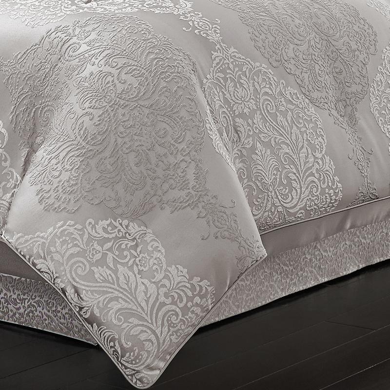 LaScala Silver 4-Piece Comforter Set By J Queen Comforter Sets By J. Queen New York