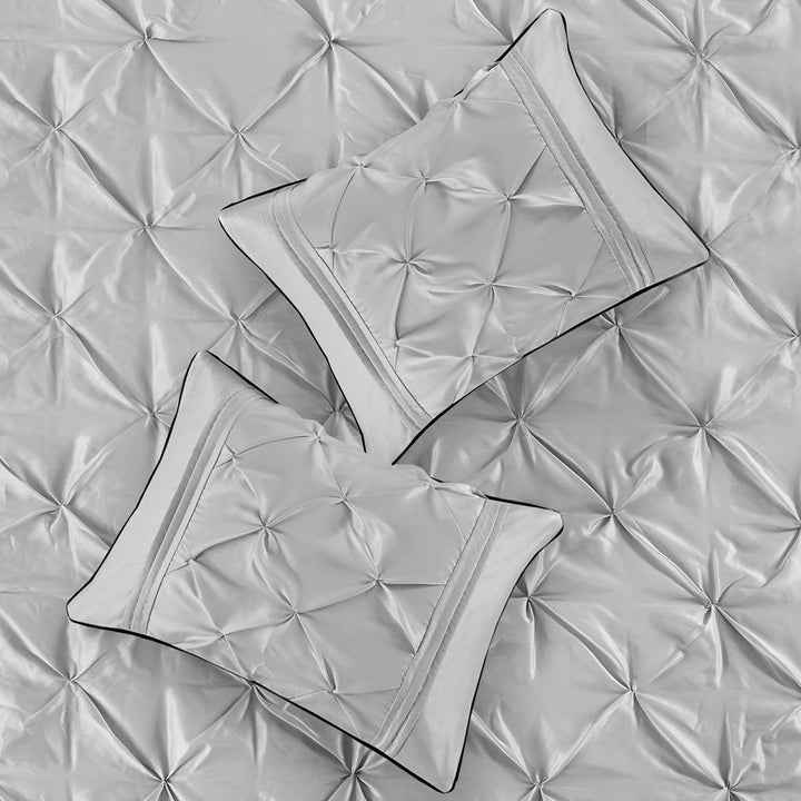 Laurel Grey 7-Piece Comforter Set Comforter Sets By JLA HOME/Olliix (E & E Co., Ltd)