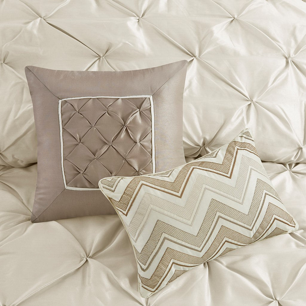 Tufbed Ivory 7-Piece Comforter Set Comforter Sets By JLA HOME/Olliix (E & E Co., Ltd)
