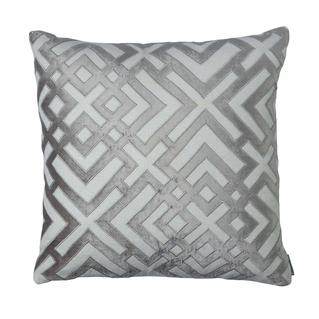 Laurie Ivory Karl Basketweave Square Decorative Throw Pillow Throw Pillows By Lili Alessandra