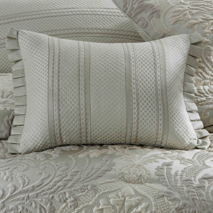 Leonardo Celadon Green Boudoir Decorative Throw Pillow 20" x 15" By J Queen Throw Pillows By J. Queen New York