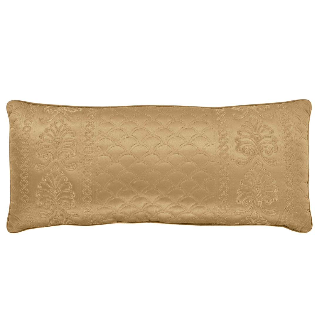 Lyndon Gold Boudoir Decorative Throw Pillow 26" x 12" Throw Pillows By J. Queen New York