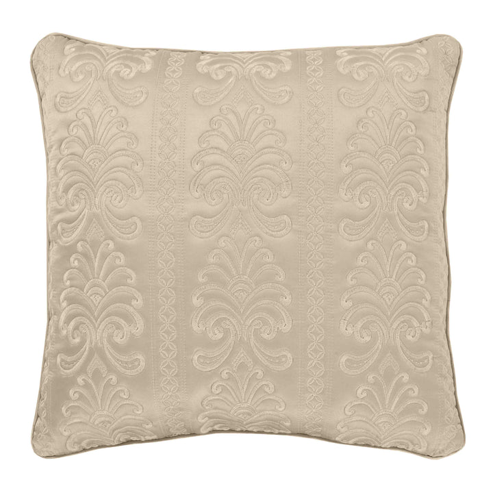 Lyndon Pearl Square Decorative Throw Pillow 18" x 18" Throw Pillows By J. Queen New York
