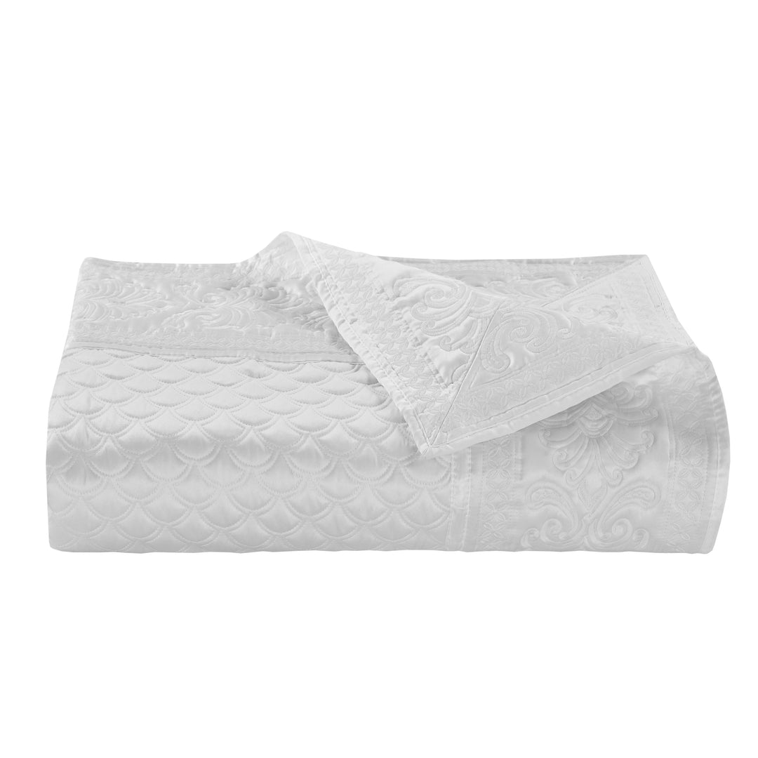 Lyndon White Quilted Coverlet Coverlet By J. Queen New York