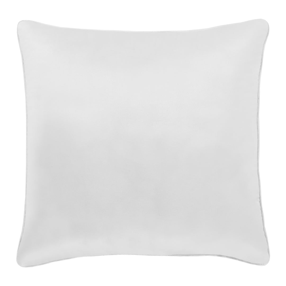 Lyndon White Square Decorative Throw Pillow 18" x 18" Throw Pillows By J. Queen New York
