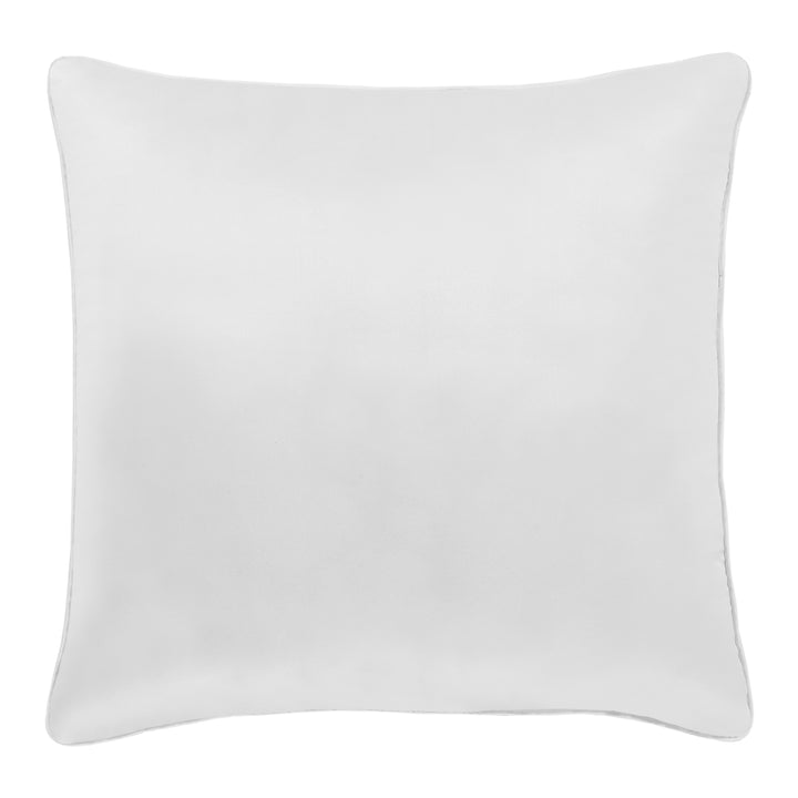 Lyndon White Square Decorative Throw Pillow 18" x 18" Throw Pillows By J. Queen New York