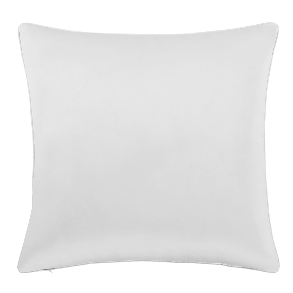 Lyndon White Square Decorative Throw Pillow 20" x 20" Throw Pillows By J. Queen New York