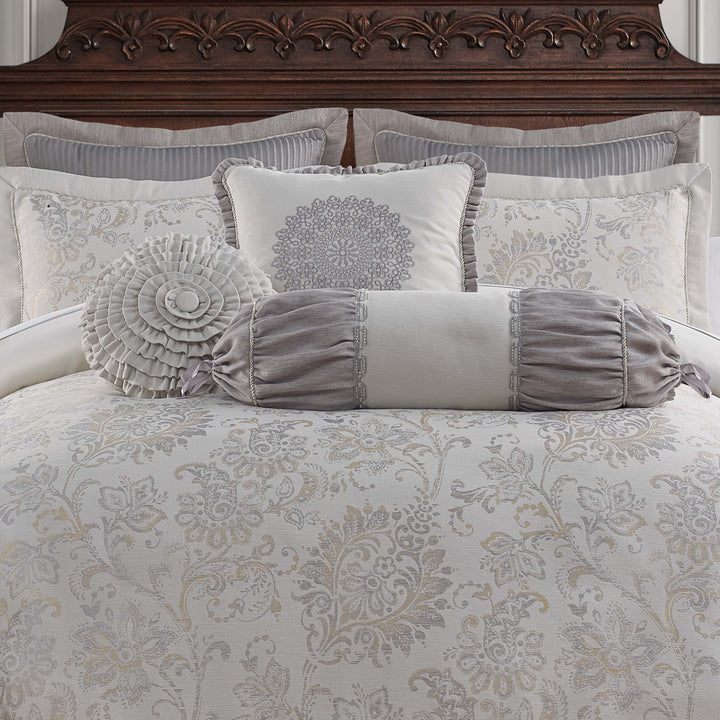 Lysander Platinum 6 Piece Comforter Set Comforter Sets By Waterford