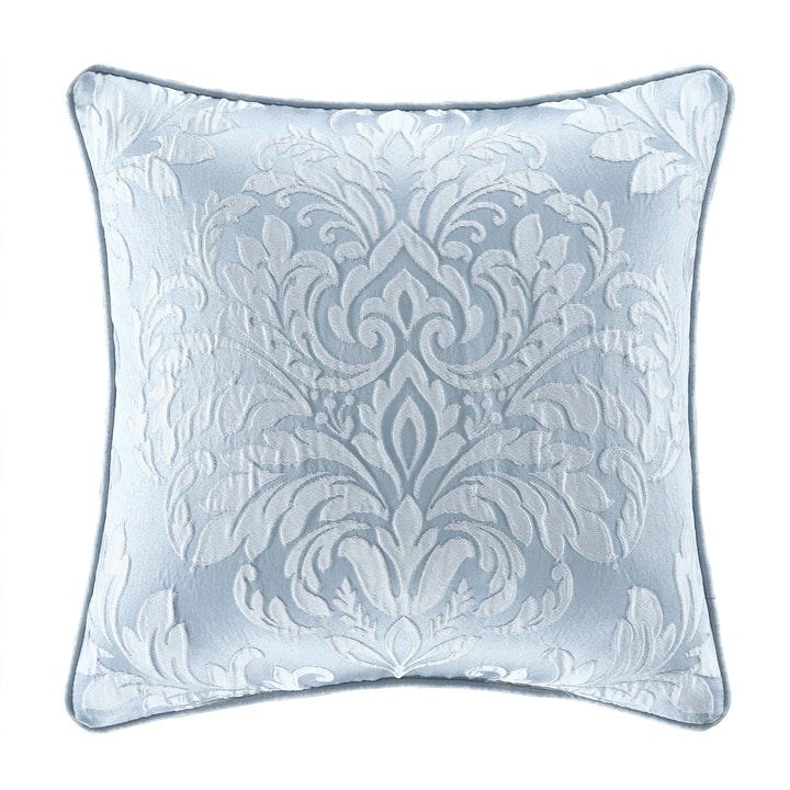 Malita Powder Blue Square Decorative Throw Pillow 18" x 18" By J Queen Throw Pillows By J. Queen New York