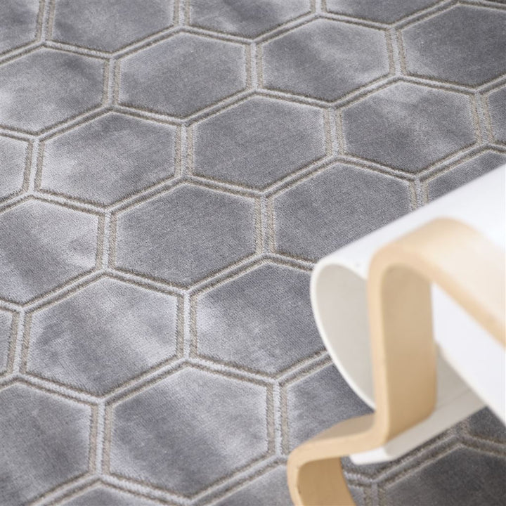 Manipur Silver Floor Rug Rug By Designers Guild