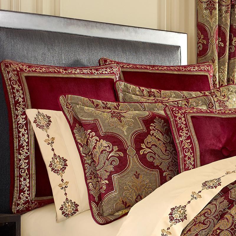 Maribella Crimson 4-Piece Comforter Set By J Queen Comforter Sets By J. Queen New York