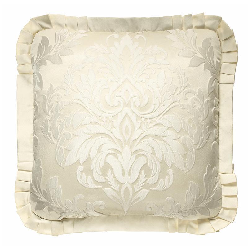 Marquis Ivory Square Decorative Throw Pillow By J Queen Throw Pillows By J. Queen New York