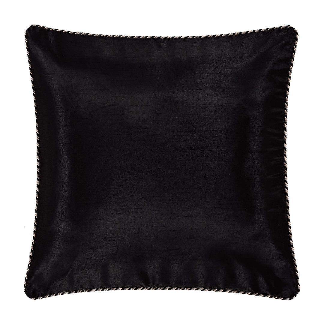 Melina Black Euro Sham By J Queen Euro Shams By J. Queen New York