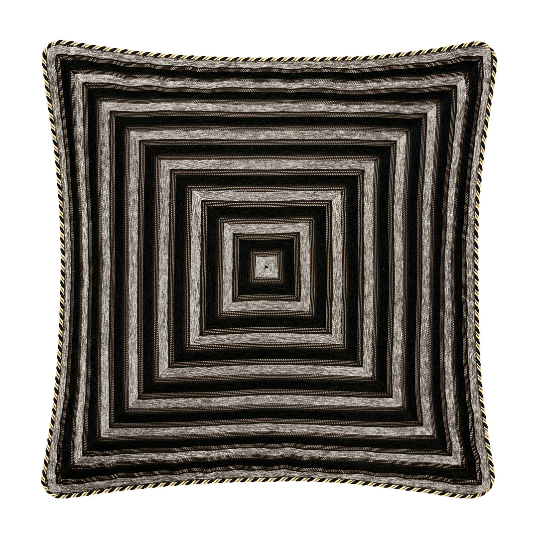 Melina Black Euro Sham By J Queen Euro Shams By J. Queen New York