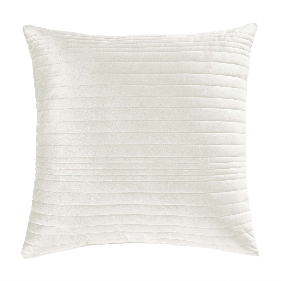 Mercer White Square Decorative Throw Pillow 20" x 20" By J Queen Throw Pillows By J. Queen New York