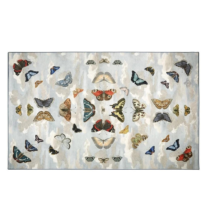 Mirrored Butterflies Sky Floor Rug Rug By Designers Guild