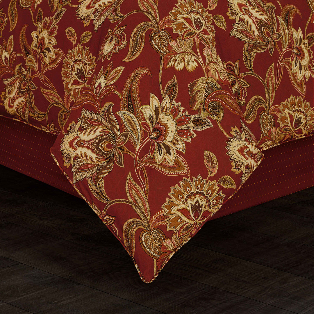 Montecito Red 4-Piece Comforter Set by J Queen Comforter Sets By J. Queen New York