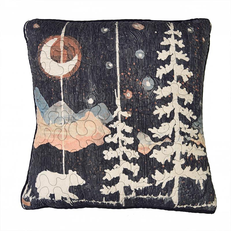 Moonlit Bear Square Decorative Throw Pillow Throw Pillows By Donna Sharp