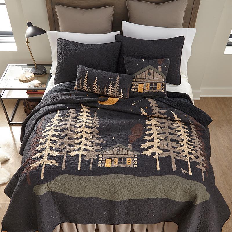 Moonlit Cabin 3-Piece Cotton Quilt Set Quilt Sets By Donna Sharp