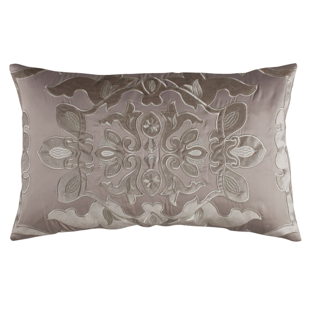 Moroco Taupe S&S Fawn Velvet Rectangle Pillow Throw Pillows By Lili Alessandra
