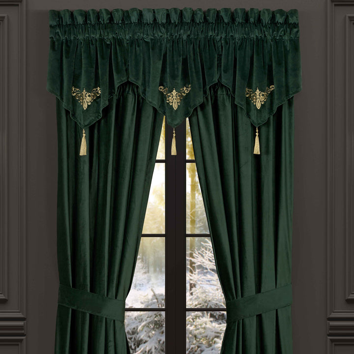 Noelle Evergreen Ascot Window Valance Window Valances By J. Queen New York