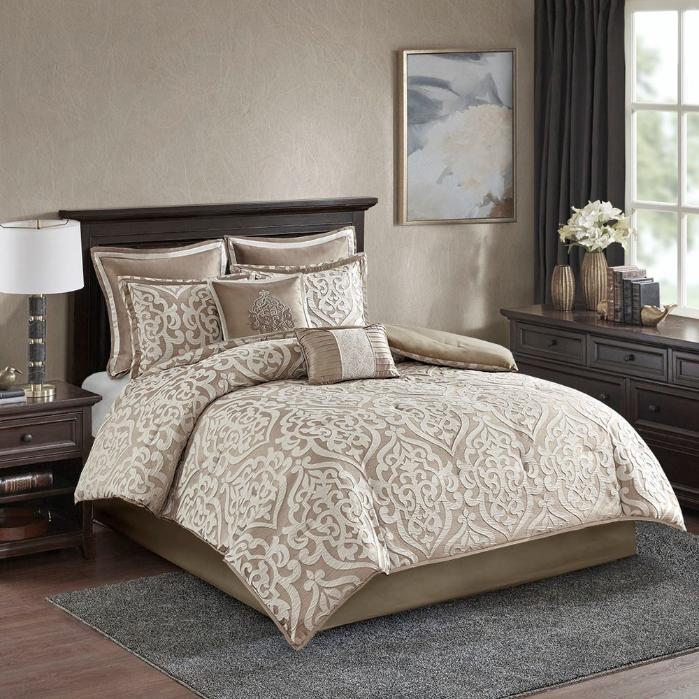 Waffled 8-Piece Comforter Set Comforter Sets By JLA HOME/Olliix (E & E Co., Ltd)
