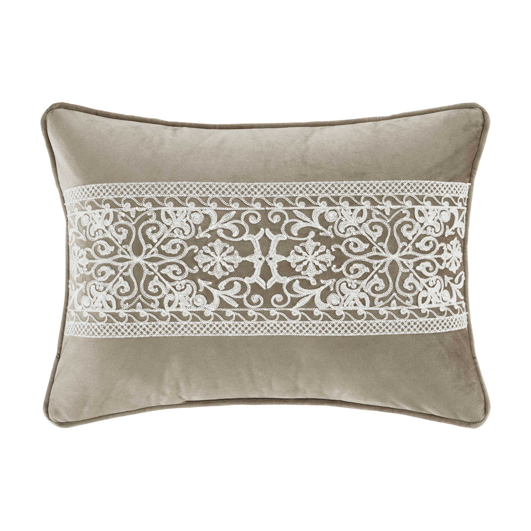 Opulence Linen Neckroll Decorative Throw Pillow 20" x 7" By J Queen Throw Pillows By J. Queen New York