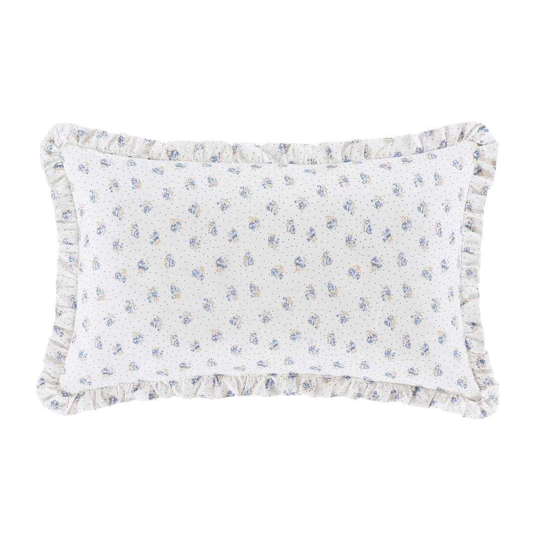 Paige Blue Boudoir Decorative Throw Pillow 20" x 12" By J Queen Throw Pillows By J. Queen New York