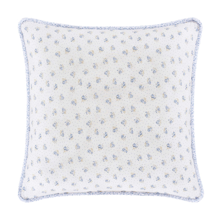 Paige Blue Square Decorative Throw Pillow 20" x 20" By J Queen Throw Pillows By J. Queen New York