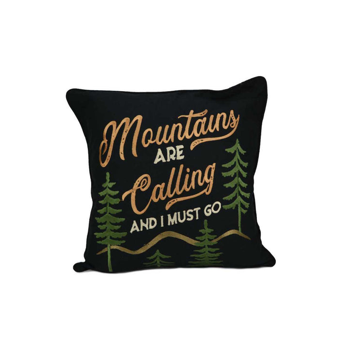 Painted Bear "Mountain" Square Decorative Throw Pillow 18" x 18" Throw Pillows By Donna Sharp