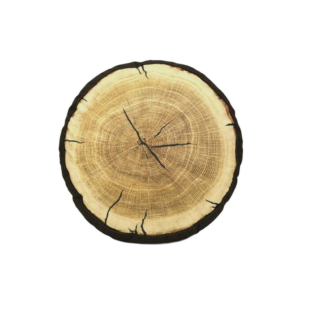 Painted Bear "Tree Ring" Square Decorative Throw Pillow 16" x 16" Throw Pillows By Donna Sharp