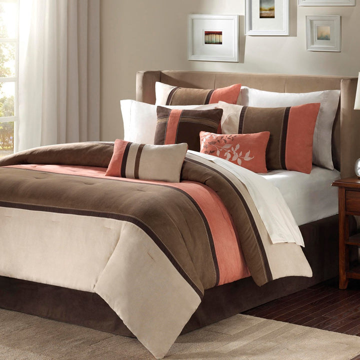 Cloud Hugger Coral 7-Piece Comforter Set Comforter Sets By JLA HOME/Olliix (E & E Co., Ltd)