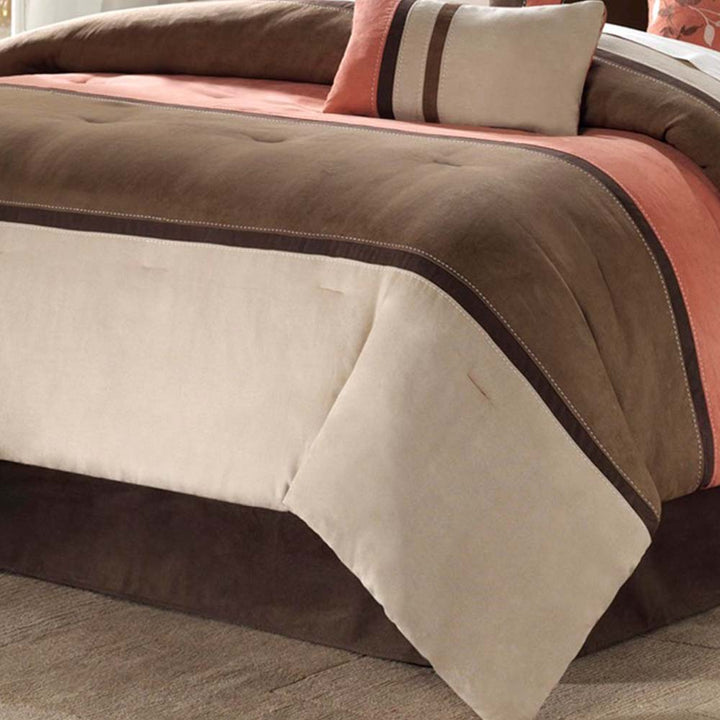 Cloud Hugger Coral 7-Piece Comforter Set Comforter Sets By JLA HOME/Olliix (E & E Co., Ltd)