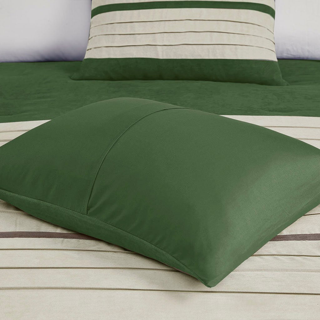 Palmer Green 7-Piece Comforter Set Comforter Sets By JLA HOME/Olliix (E & E Co., Ltd)