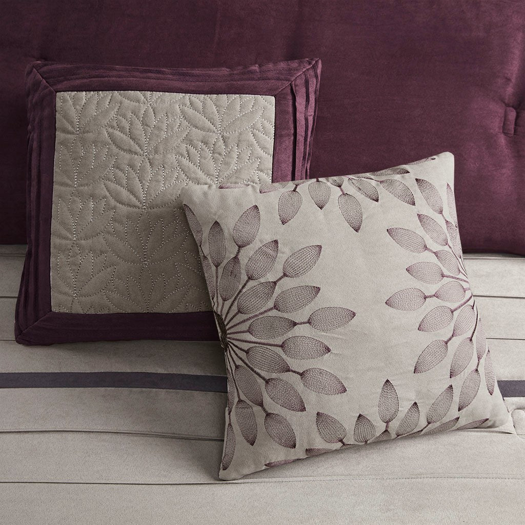 Palmer Purple 7-Piece Comforter Set Comforter Sets By JLA HOME/Olliix (E & E Co., Ltd)