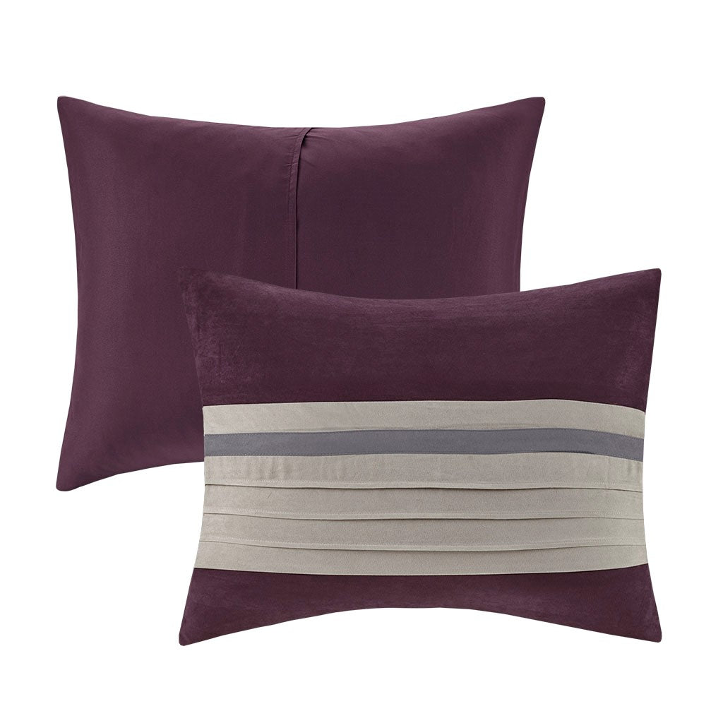 Palmer Purple 7-Piece Comforter Set Comforter Sets By JLA HOME/Olliix (E & E Co., Ltd)
