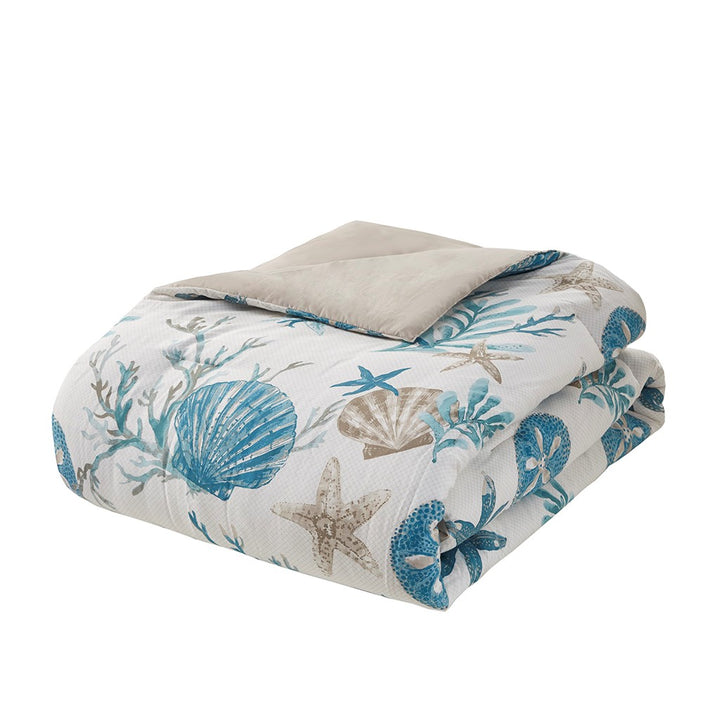 Pebble Beach Aqua 7-Piece Comforter Set Comforter Sets By JLA HOME/Olliix (E & E Co., Ltd)