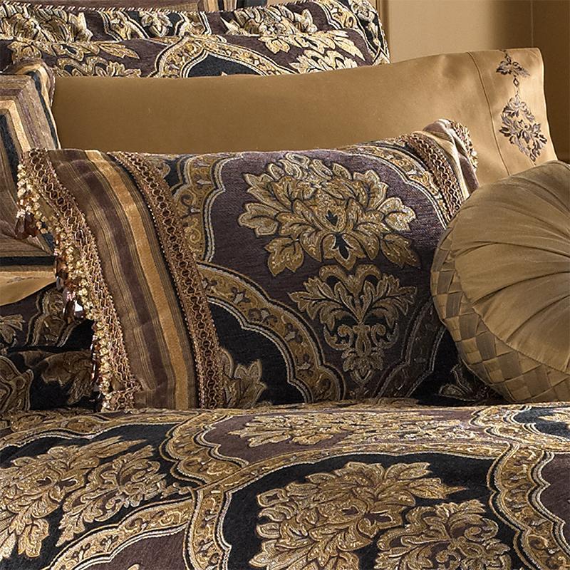 Reilly Black Boudoir Decorative Throw Pillow By J Queen Throw Pillows By J. Queen New York