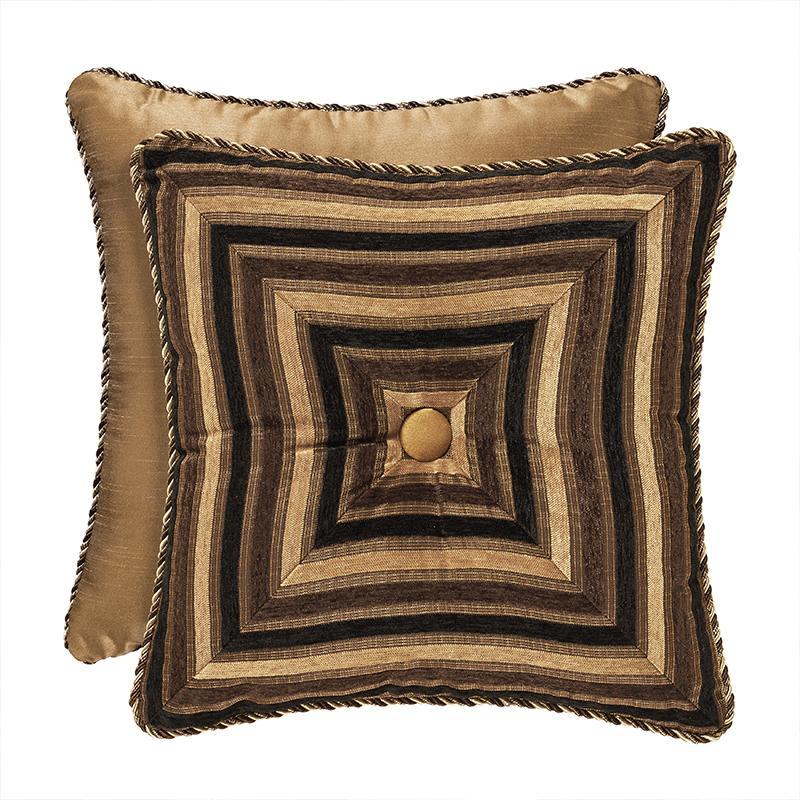 Reilly Black Square Decorative Throw Pillow By J Queen Throw Pillows By J. Queen New York