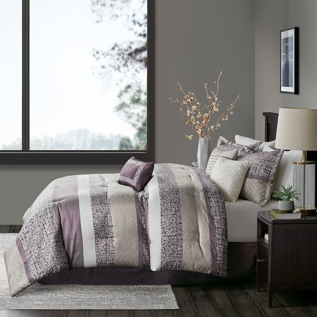 Lubna 7-Piece Comforter Set Comforter Sets By JLA HOME/Olliix (E & E Co., Ltd)