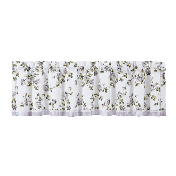 Rosemary Lilac Straight Window Valance By J Queen Window Valances By J. Queen New York